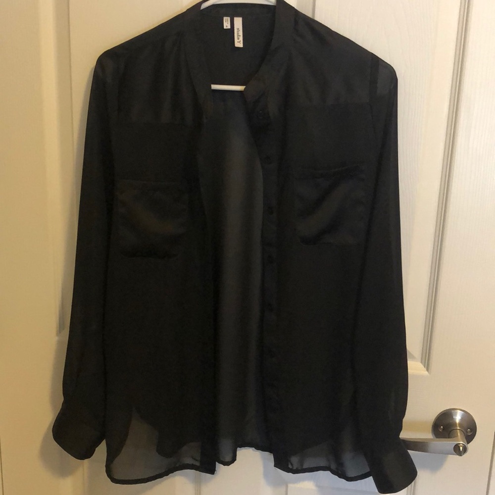 Sheer button down